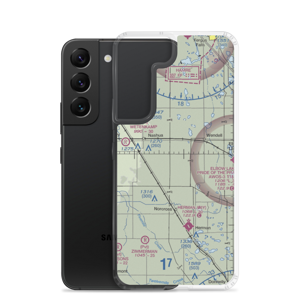 Carlson Agricultural Airport (1MY1) VFR Sectional Samsung Case Samsung Galaxy S22 model shown