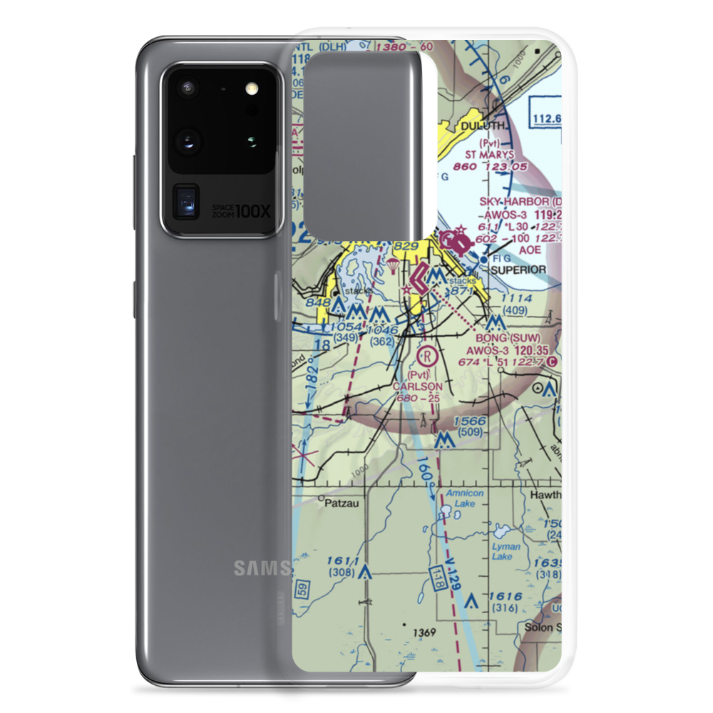 Carlson Airport (9WI9) VFR Sectional Samsung Case Samsung Galaxy S20 Ultra model shown