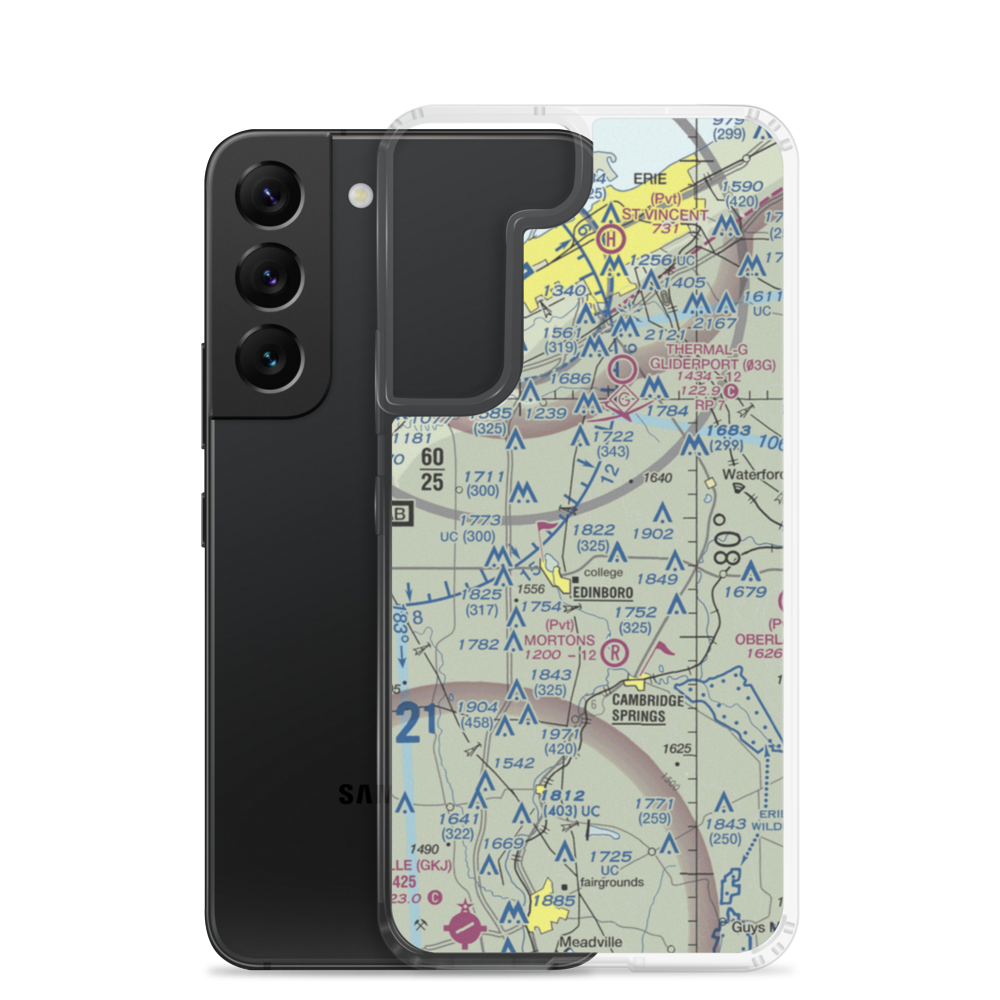 Carlson Airport (PN06) VFR Sectional Samsung Case Samsung Galaxy S22 model shown