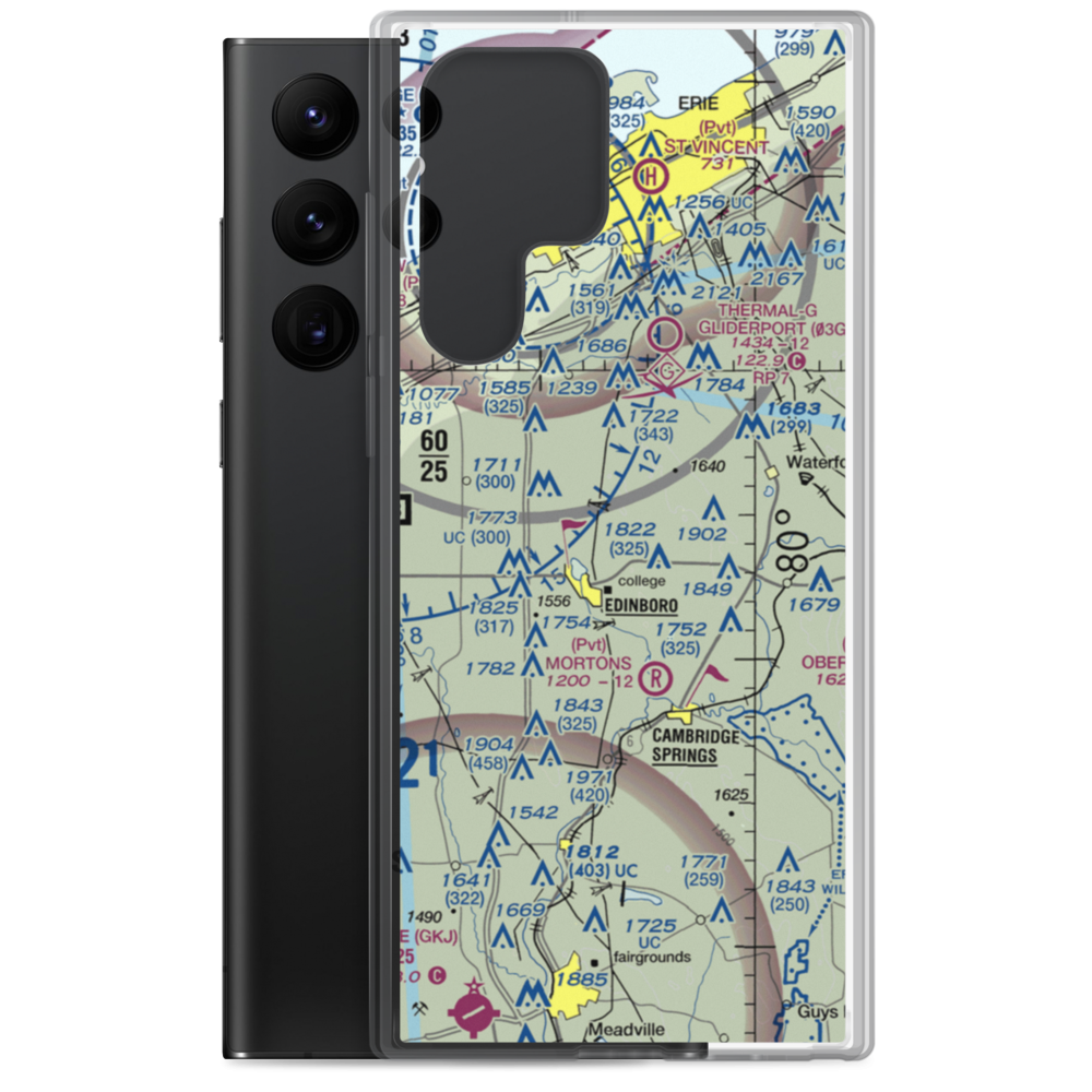 Carlson Airport (PN06) VFR Sectional Samsung Case Samsung Galaxy S22 Ultra model shown