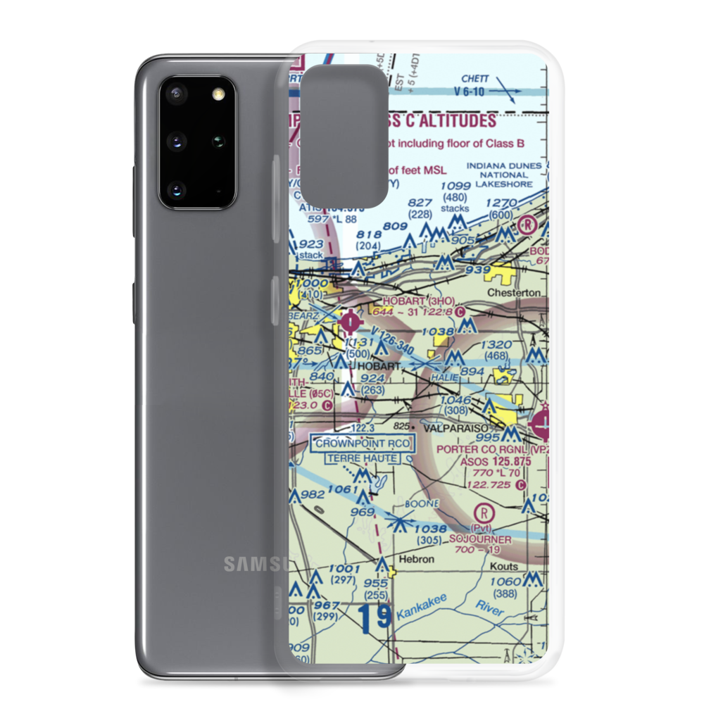 Carlson Farm Airport (3IN3) VFR Sectional Samsung Case Samsung Galaxy S20 Plus model shown