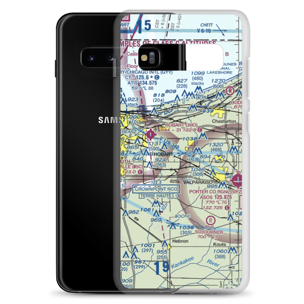 Carlson Farm Airport (3IN3) VFR Sectional Samsung Case Samsung Galaxy S10+ model shown