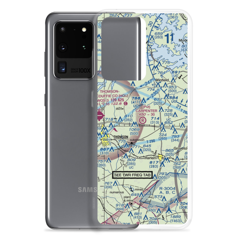Carpenter Airport (0GE7) VFR Sectional Samsung Case Samsung Galaxy S20 Ultra model shown