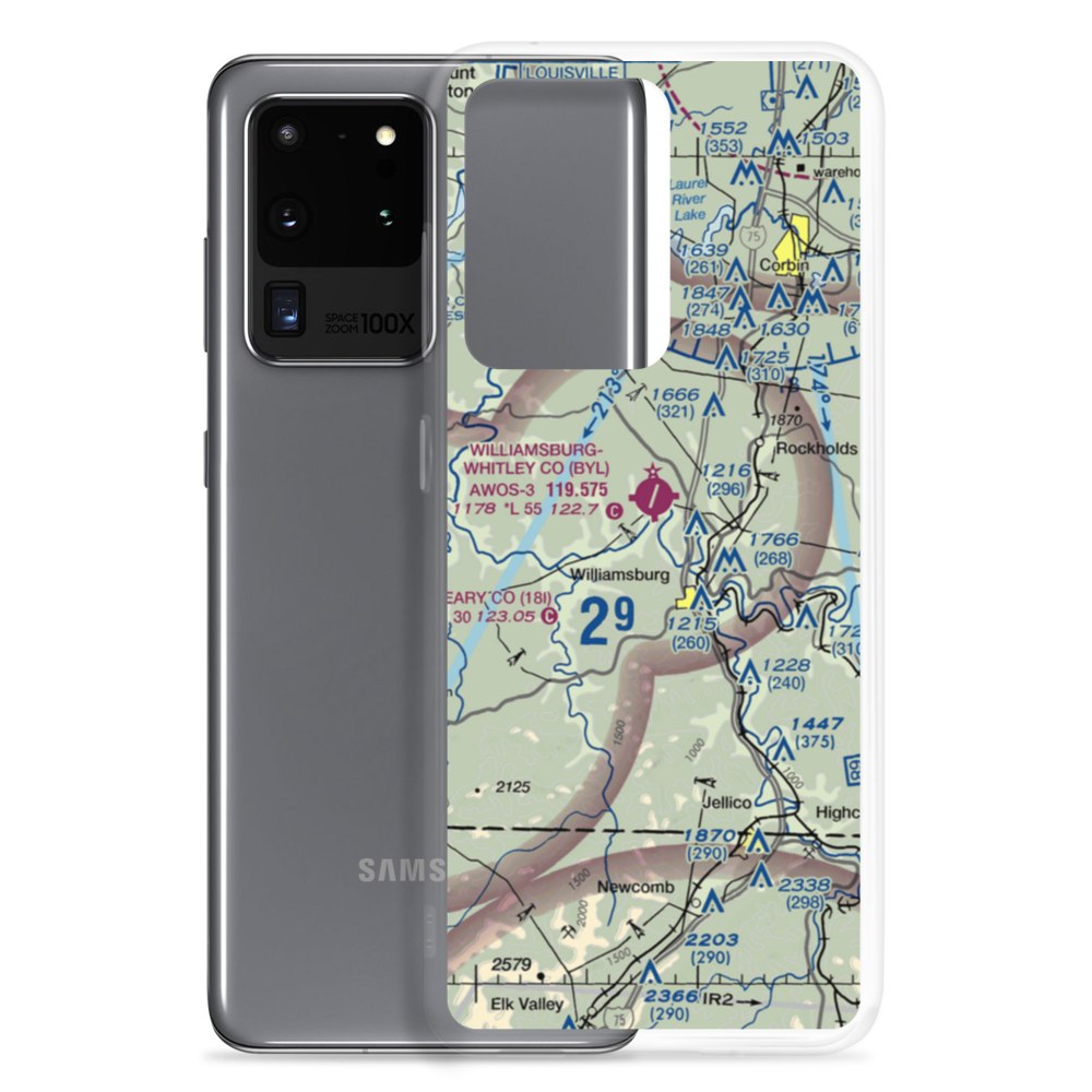 Carr Airport (72KY) VFR Sectional Samsung Case Samsung Galaxy S20 Ultra model shown