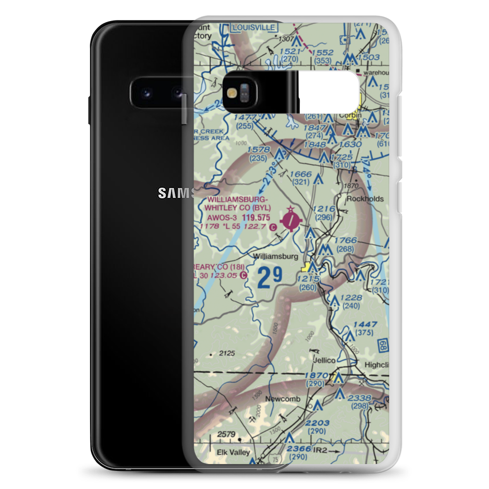 Carr Airport (72KY) VFR Sectional Samsung Case Samsung Galaxy S10+ model shown