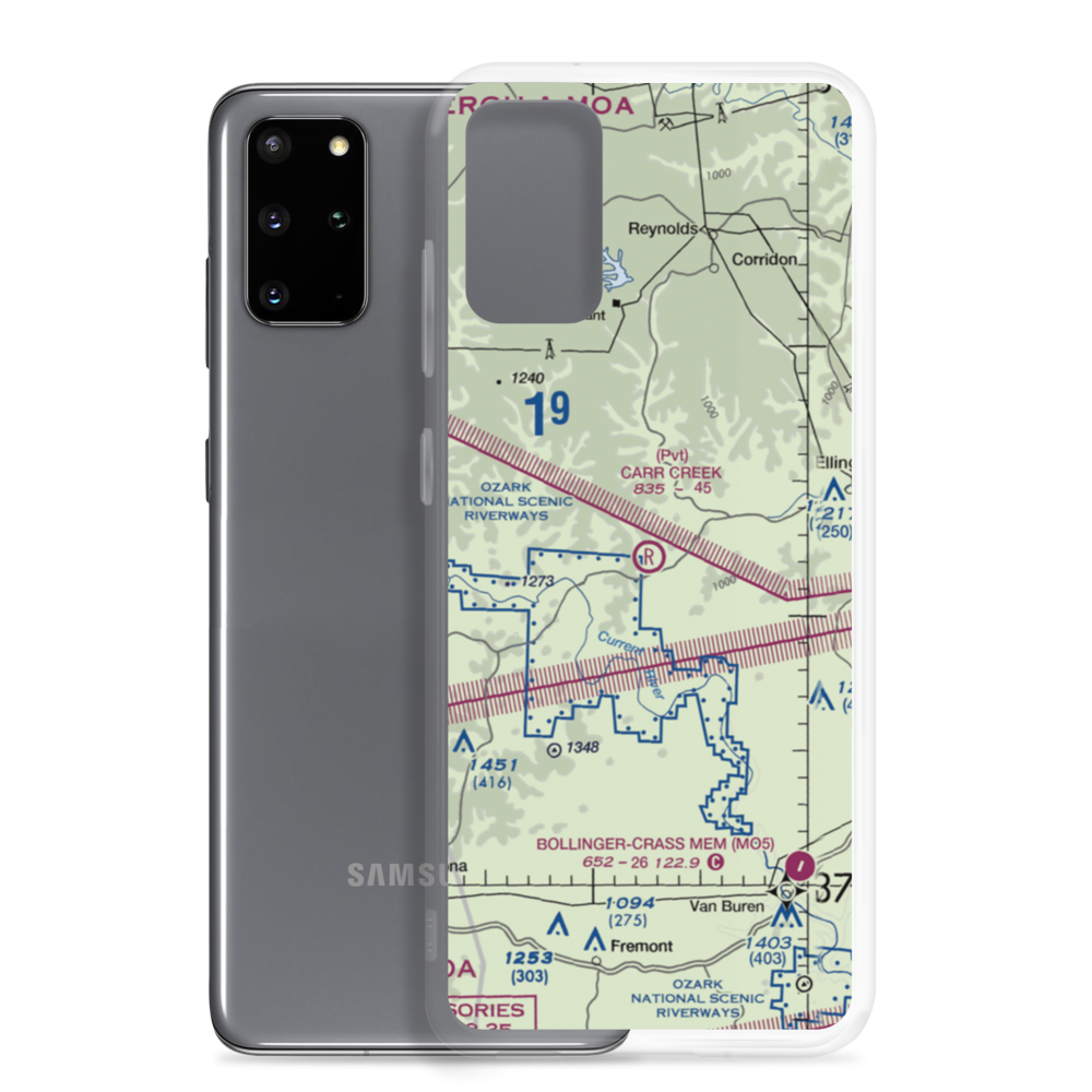 Carr Creek Airport (93MO) VFR Sectional Samsung Case Samsung Galaxy S20 Plus model shown