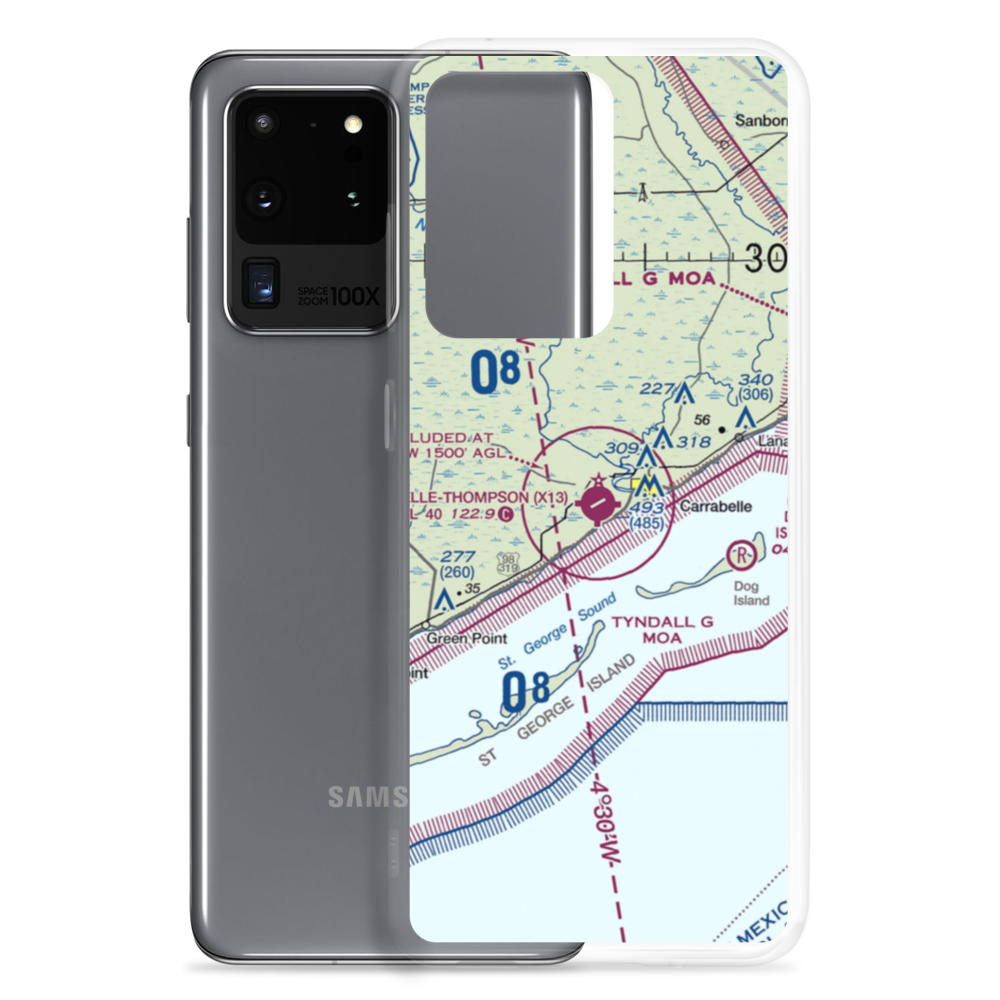 Carrabelle Thompson Airport (X13) VFR Sectional Samsung Case Samsung Galaxy S20 Ultra model shown
