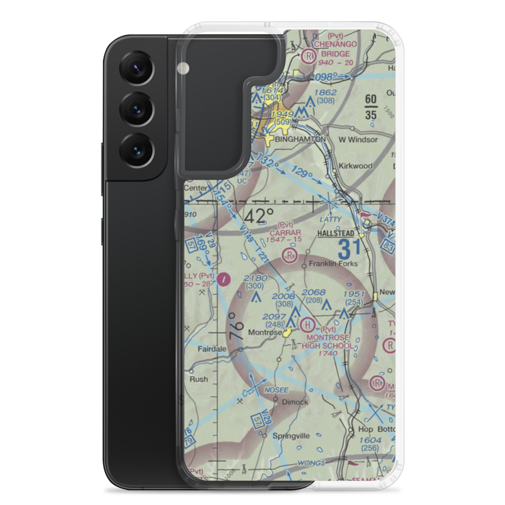 Carrar Farm Airport (7PA6) VFR Sectional Samsung Case Samsung Galaxy S22 Plus model shown