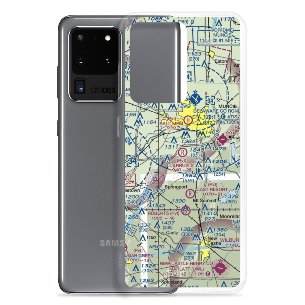 Carroll's Airpark (IN56) VFR Sectional Samsung Case Samsung Galaxy S20 Ultra model shown