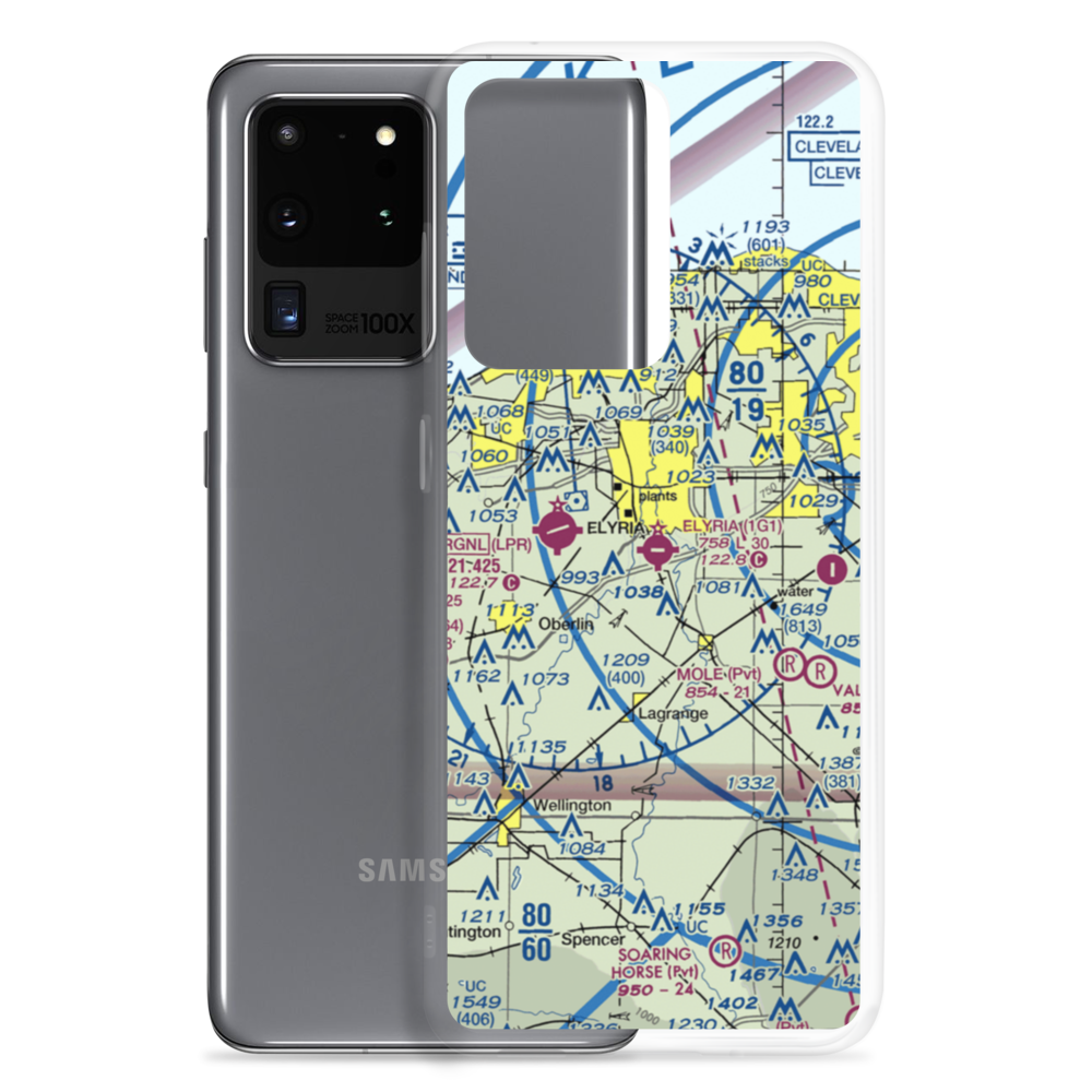 Carroll's Airport (OI22) VFR Sectional Samsung Case Samsung Galaxy S20 Ultra model shown