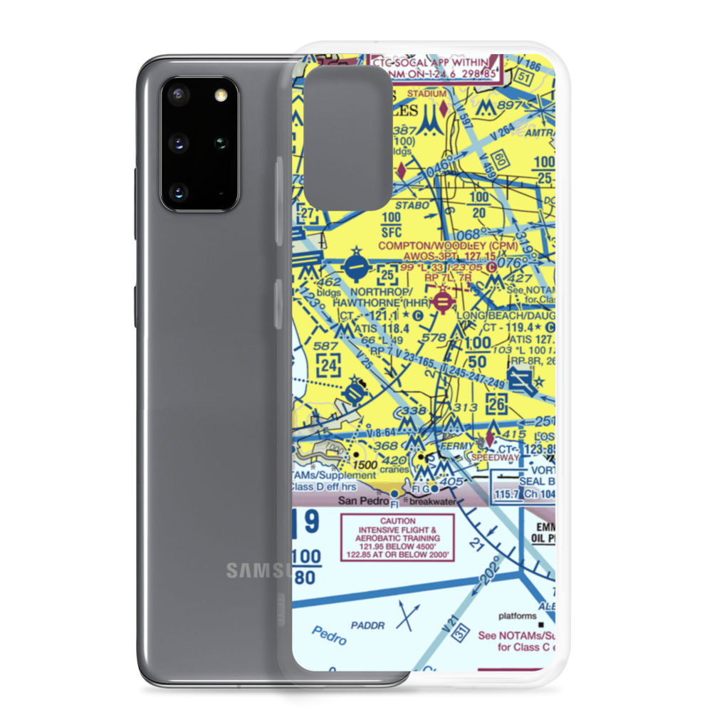 Carson Sheriff Station Heliport (7L1) VFR Sectional Samsung Case Samsung Galaxy S20 Plus model shown