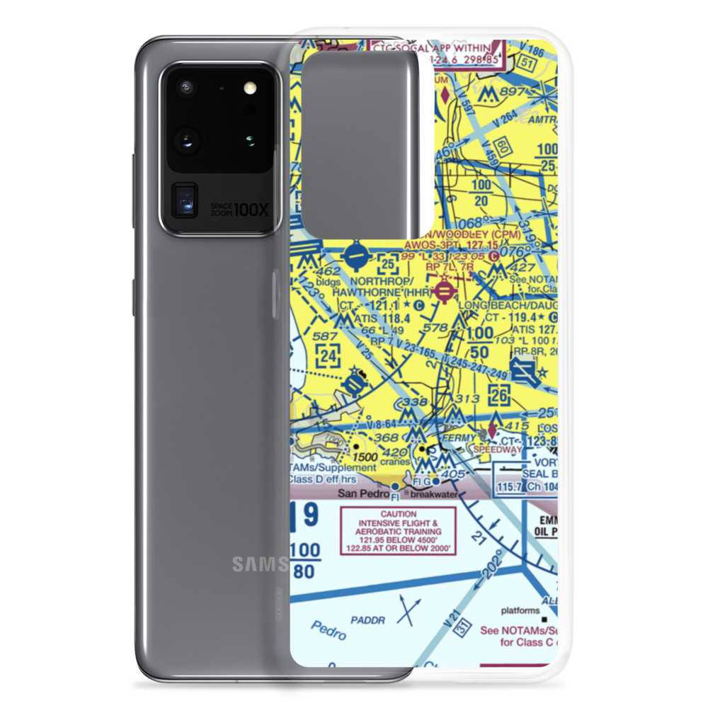 Carson Sheriff Station Heliport (7L1) VFR Sectional Samsung Case Samsung Galaxy S20 Ultra model shown