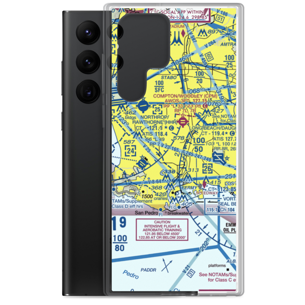 Carson Sheriff Station Heliport (7L1) VFR Sectional Samsung Case Samsung Galaxy S22 Ultra model shown