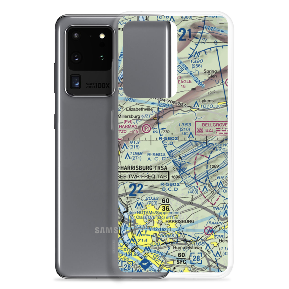 Carsonville Airport (0PS3) VFR Sectional Samsung Case Samsung Galaxy S20 Ultra model shown