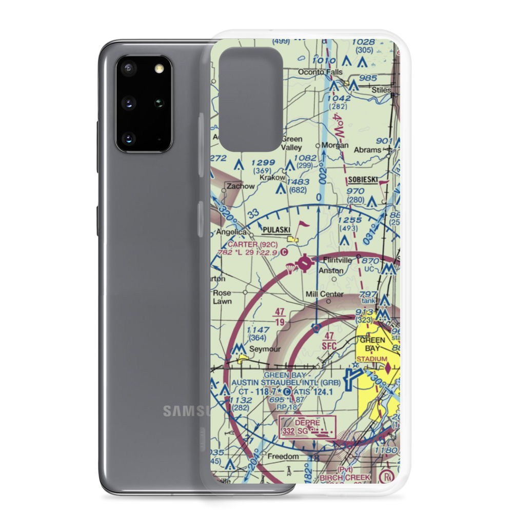 Carter Airport (92C) VFR Sectional Samsung Case Samsung Galaxy S20 Plus model shown