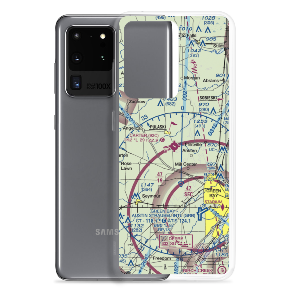Carter Airport (92C) VFR Sectional Samsung Case Samsung Galaxy S20 Ultra model shown