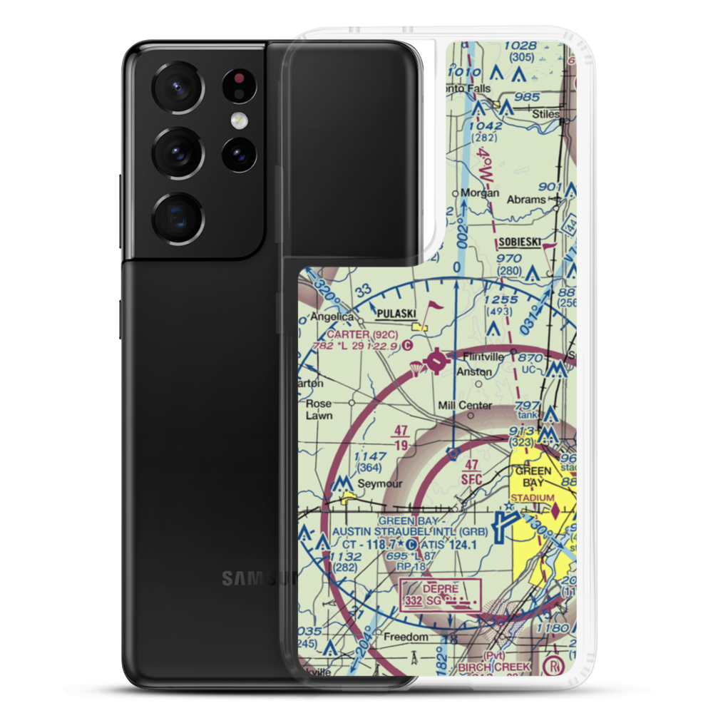 Carter Airport (92C) VFR Sectional Samsung Case Samsung Galaxy S21 Ultra model shown