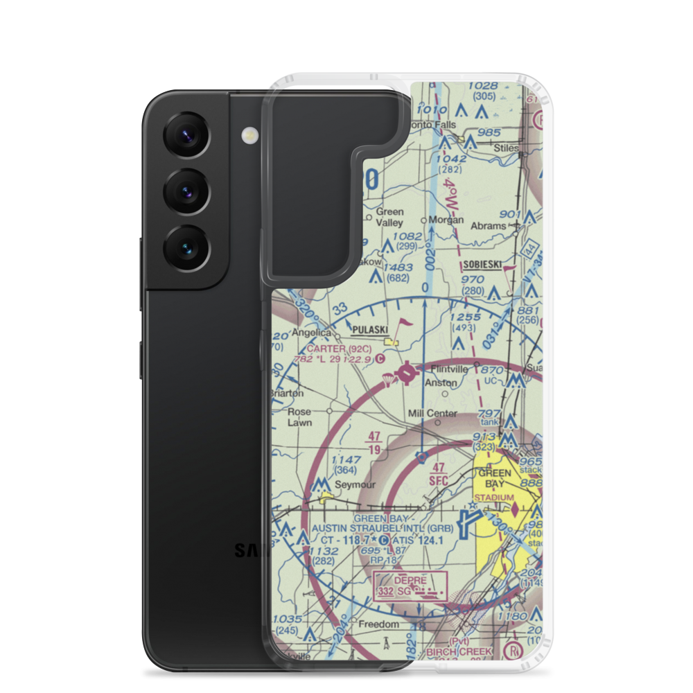 Carter Airport (92C) VFR Sectional Samsung Case Samsung Galaxy S22 model shown
