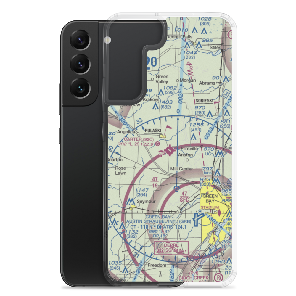Carter Airport (92C) VFR Sectional Samsung Case Samsung Galaxy S22 Plus model shown