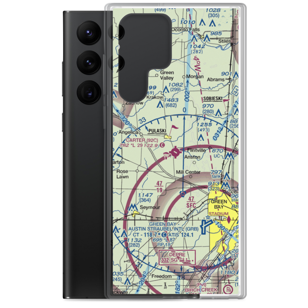 Carter Airport (92C) VFR Sectional Samsung Case Samsung Galaxy S22 Ultra model shown