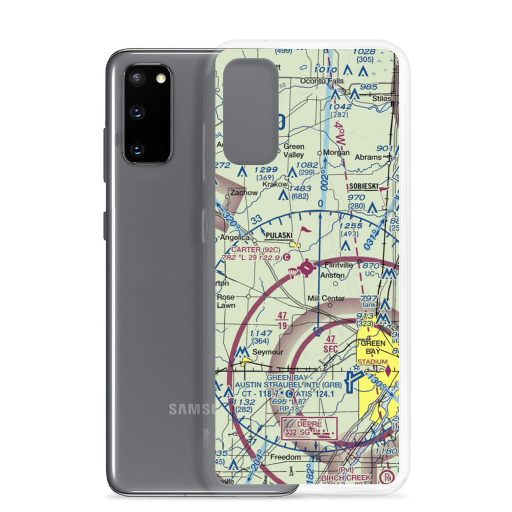 Carter Airport (92C) VFR Sectional Samsung Case Samsung Galaxy S20 model shown