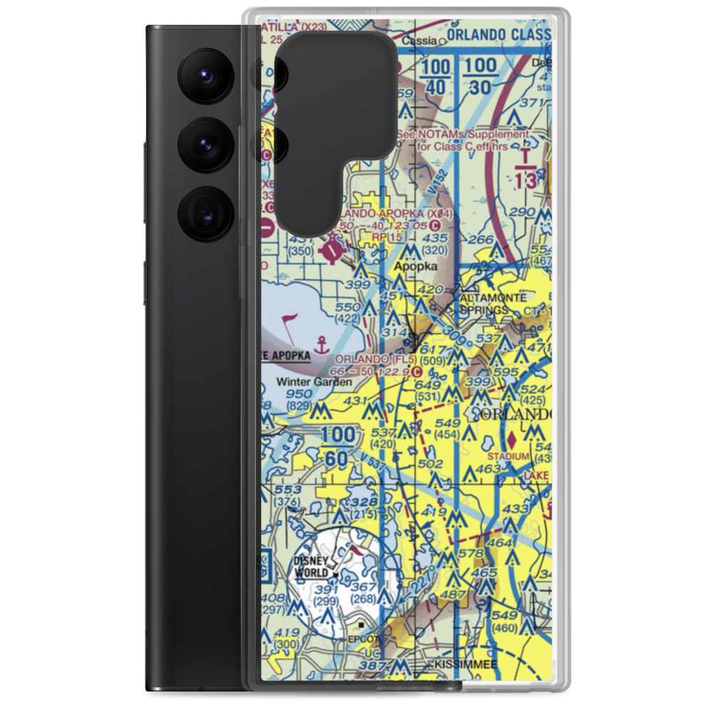 Carter Airport (FL57) VFR Sectional Samsung Case Samsung Galaxy S22 Ultra model shown