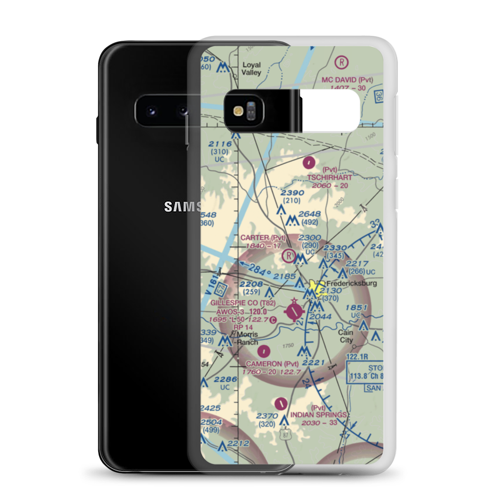 Carter Ranch STOLport (8TE7) VFR Sectional Samsung Case Samsung Galaxy S10 model shown