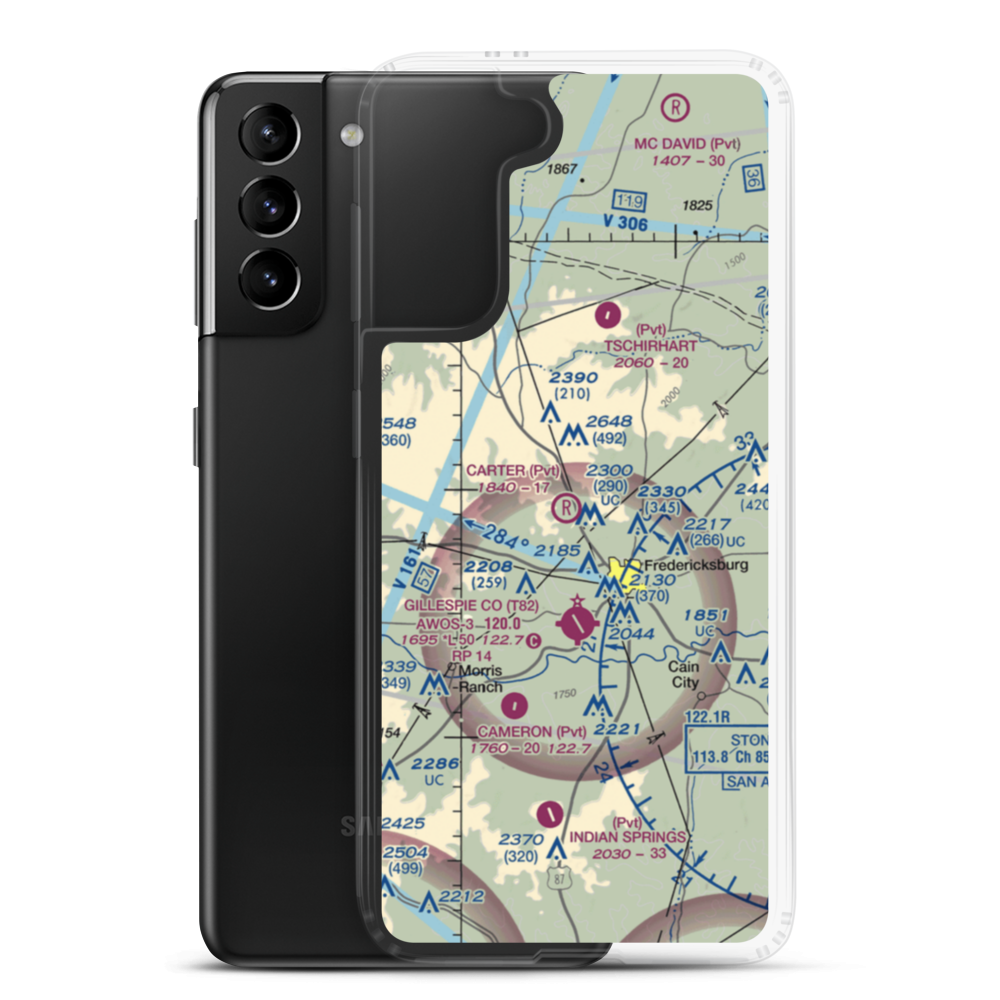 Carter Ranch STOLport (8TE7) VFR Sectional Samsung Case Samsung Galaxy S21 Plus model shown