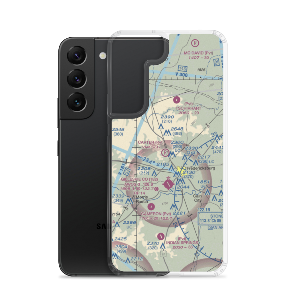 Carter Ranch STOLport (8TE7) VFR Sectional Samsung Case Samsung Galaxy S22 model shown