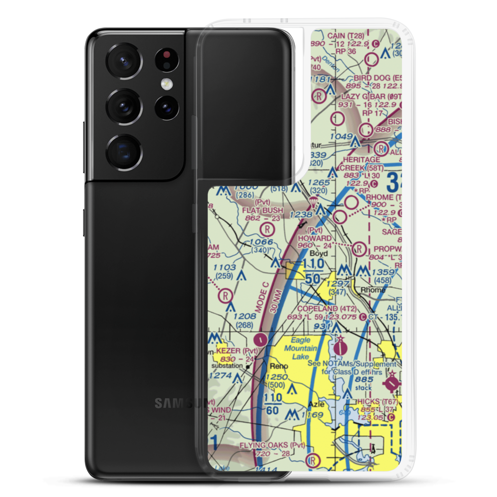 Carter-Norman Airport (TA87) VFR Sectional Samsung Case Samsung Galaxy S21 Ultra model shown