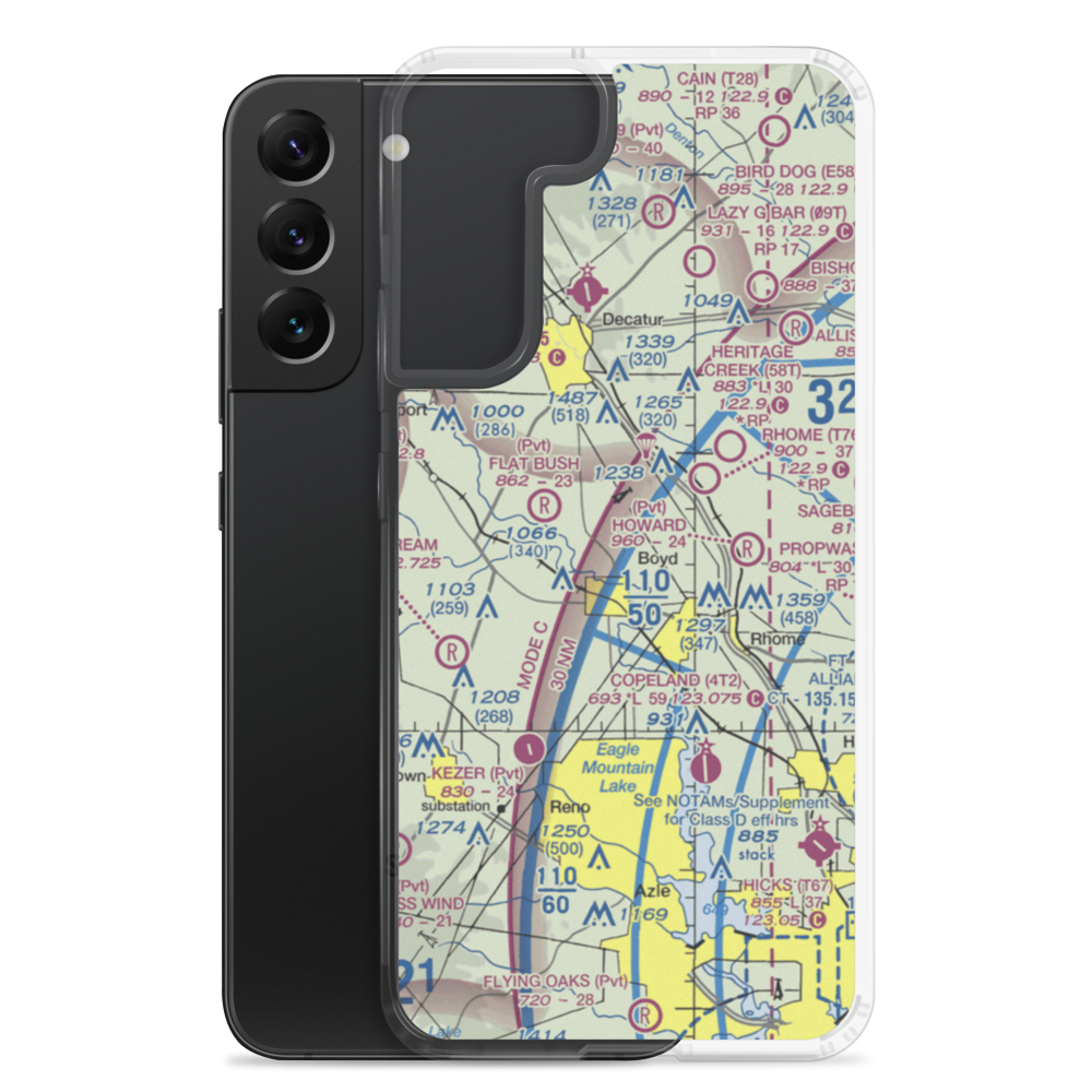 Carter-Norman Airport (TA87) VFR Sectional Samsung Case Samsung Galaxy S22 Plus model shown