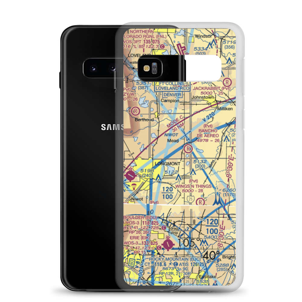 Cartwheel Airport (0CO8) VFR Sectional Samsung Case Samsung Galaxy S10 model shown