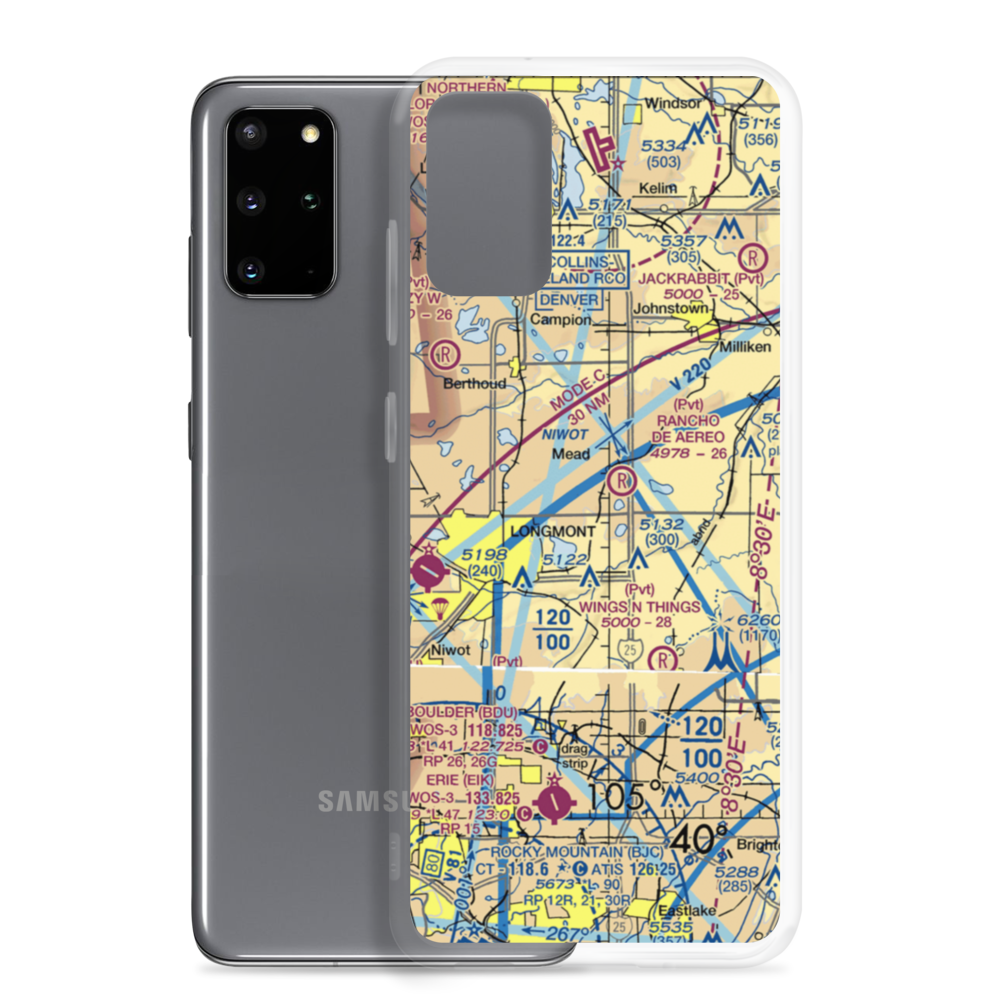 Cartwheel Airport (0CO8) VFR Sectional Samsung Case Samsung Galaxy S20 Plus model shown