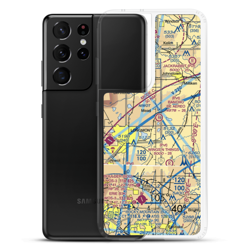 Cartwheel Airport (0CO8) VFR Sectional Samsung Case Samsung Galaxy S21 Ultra model shown