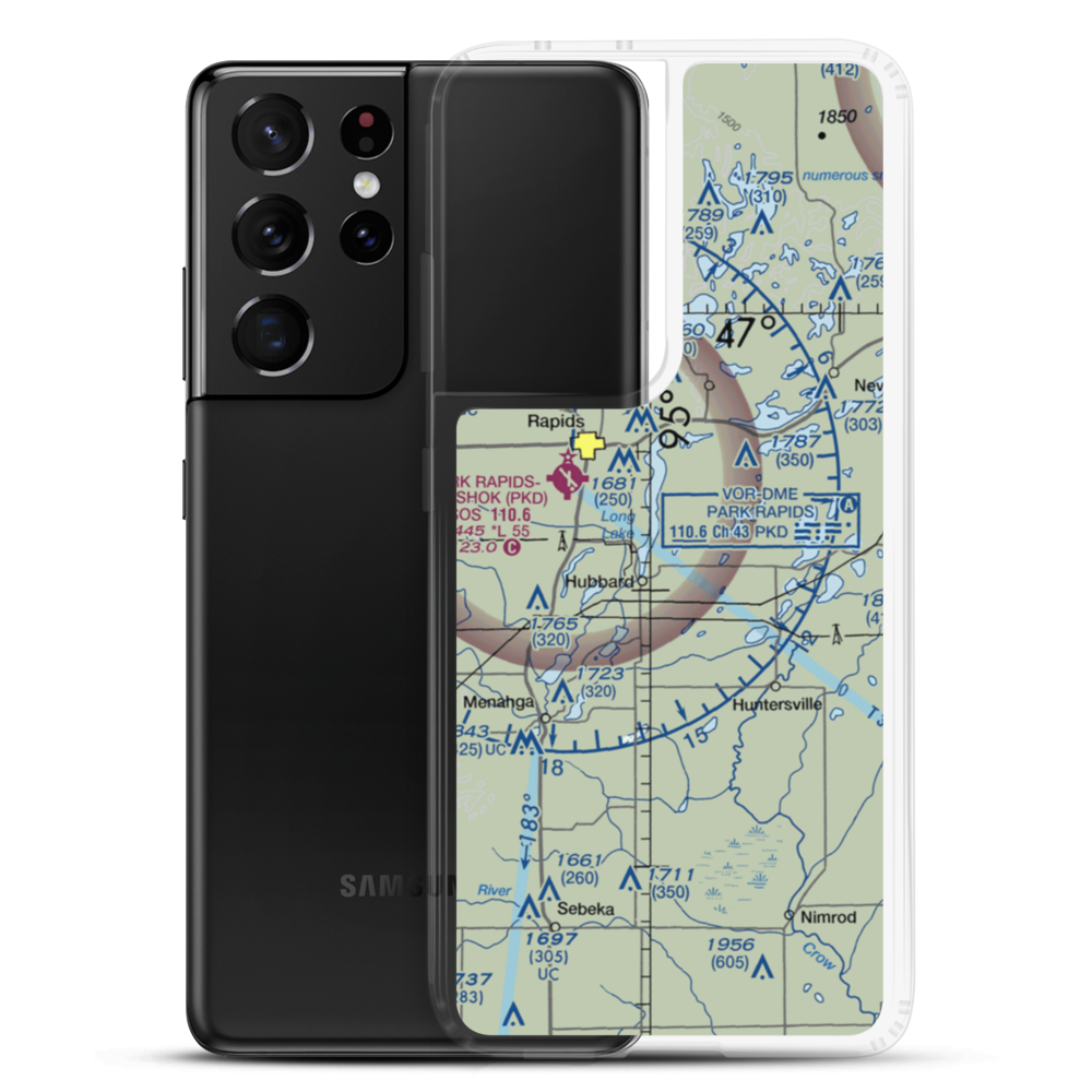 Cary Airport (MY88) VFR Sectional Samsung Case Samsung Galaxy S21 Ultra model shown