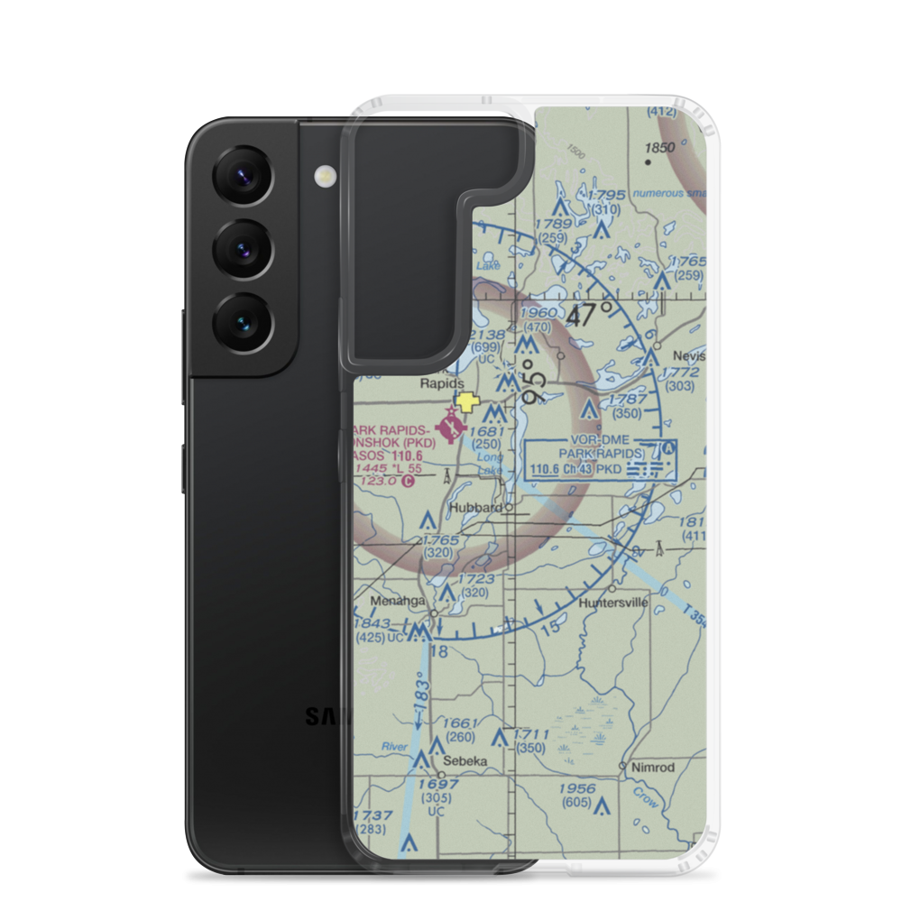 Cary Airport (MY88) VFR Sectional Samsung Case Samsung Galaxy S22 model shown