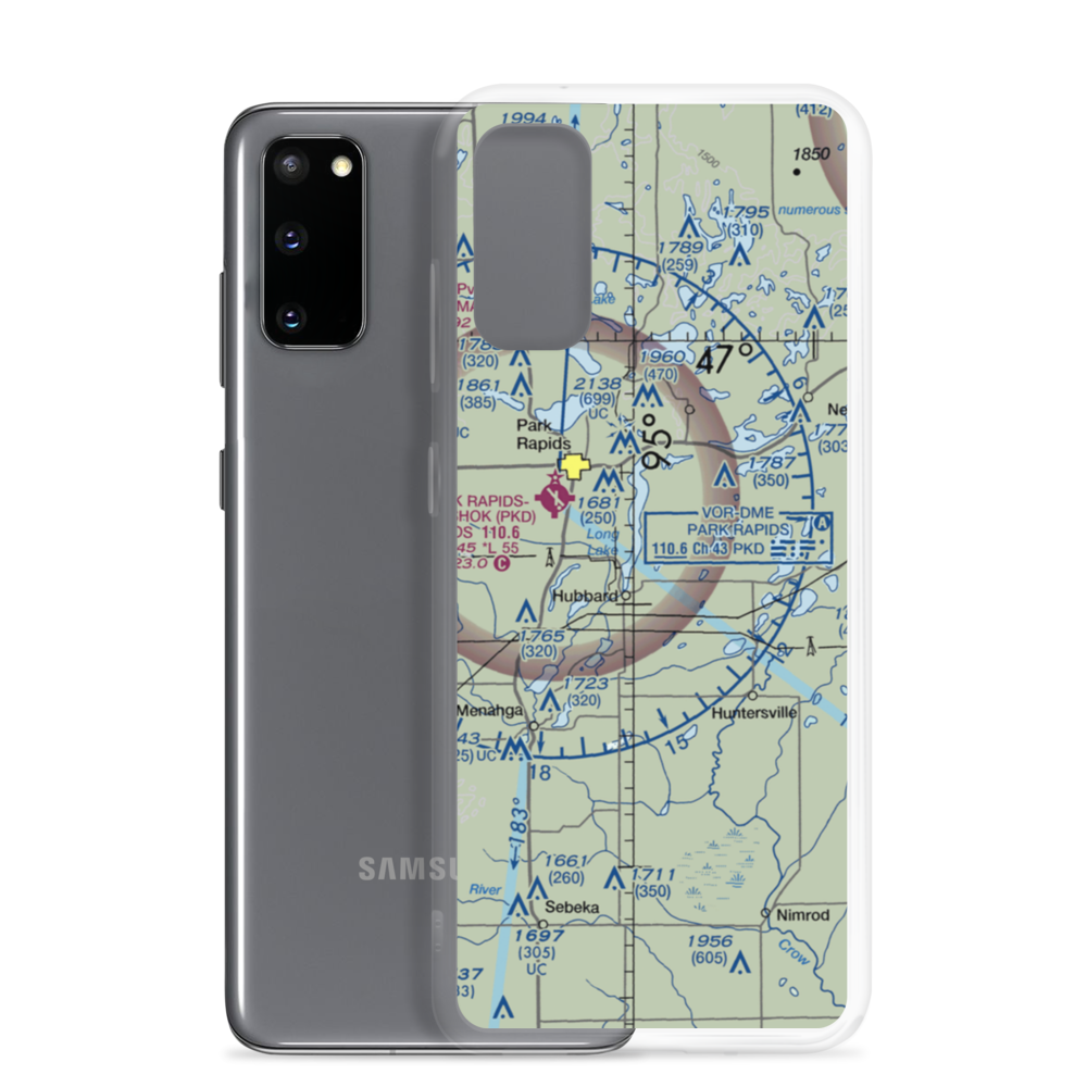 Cary Airport (MY88) VFR Sectional Samsung Case Samsung Galaxy S20 model shown