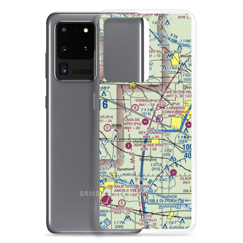 Casa De Aero Park Airport (68IS) VFR Sectional Samsung Case Samsung Galaxy S20 Ultra model shown