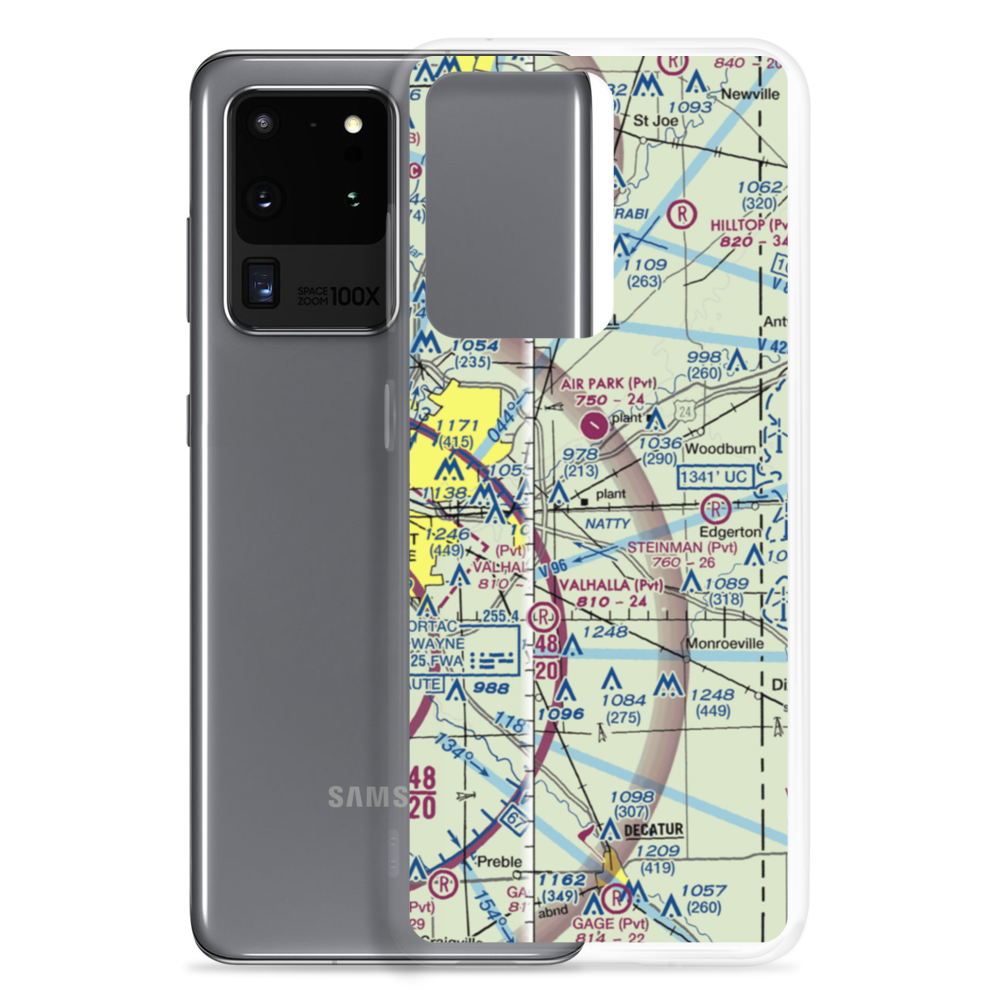 Casad Industrial Park Airport (56IN) VFR Sectional Samsung Case Samsung Galaxy S20 Ultra model shown