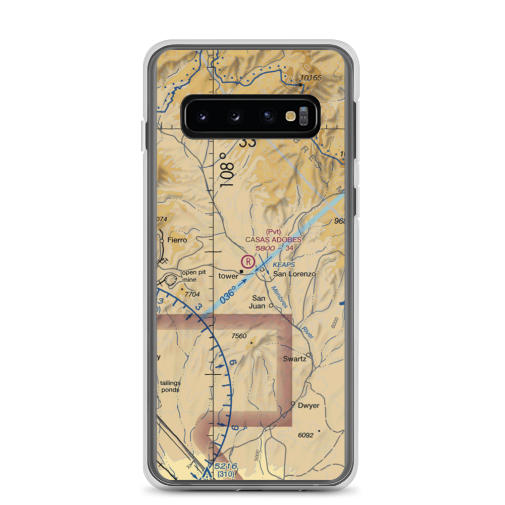 Casas Adobes Airpark (NM69) VFR Sectional Samsung Case Samsung Galaxy S10 model shown