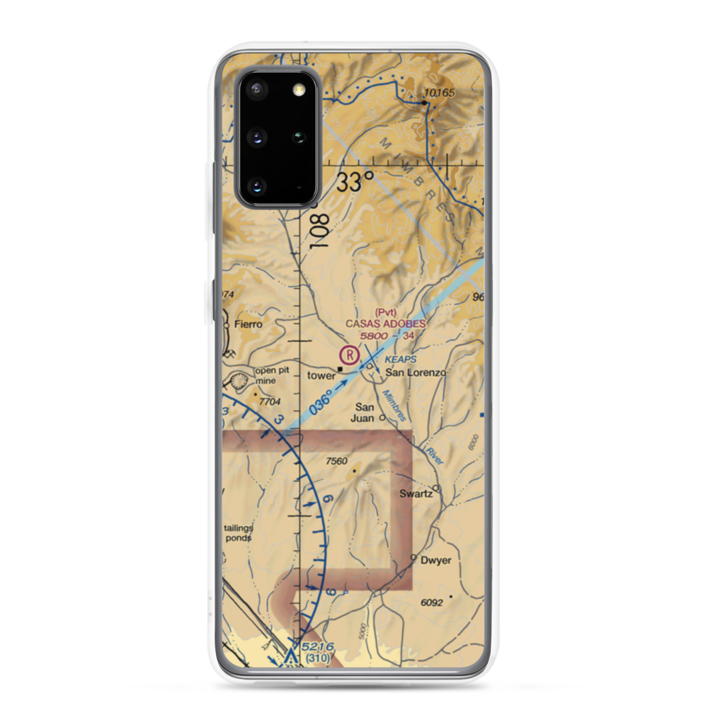 Casas Adobes Airpark (NM69) VFR Sectional Samsung Case Samsung Galaxy S20 Plus model shown