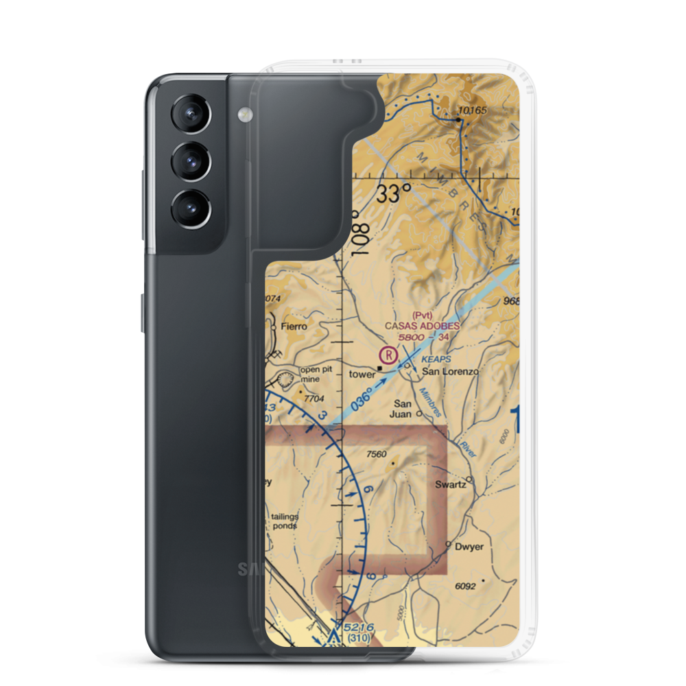 Casas Adobes Airpark (NM69) VFR Sectional Samsung Case Samsung Galaxy S21 model shown