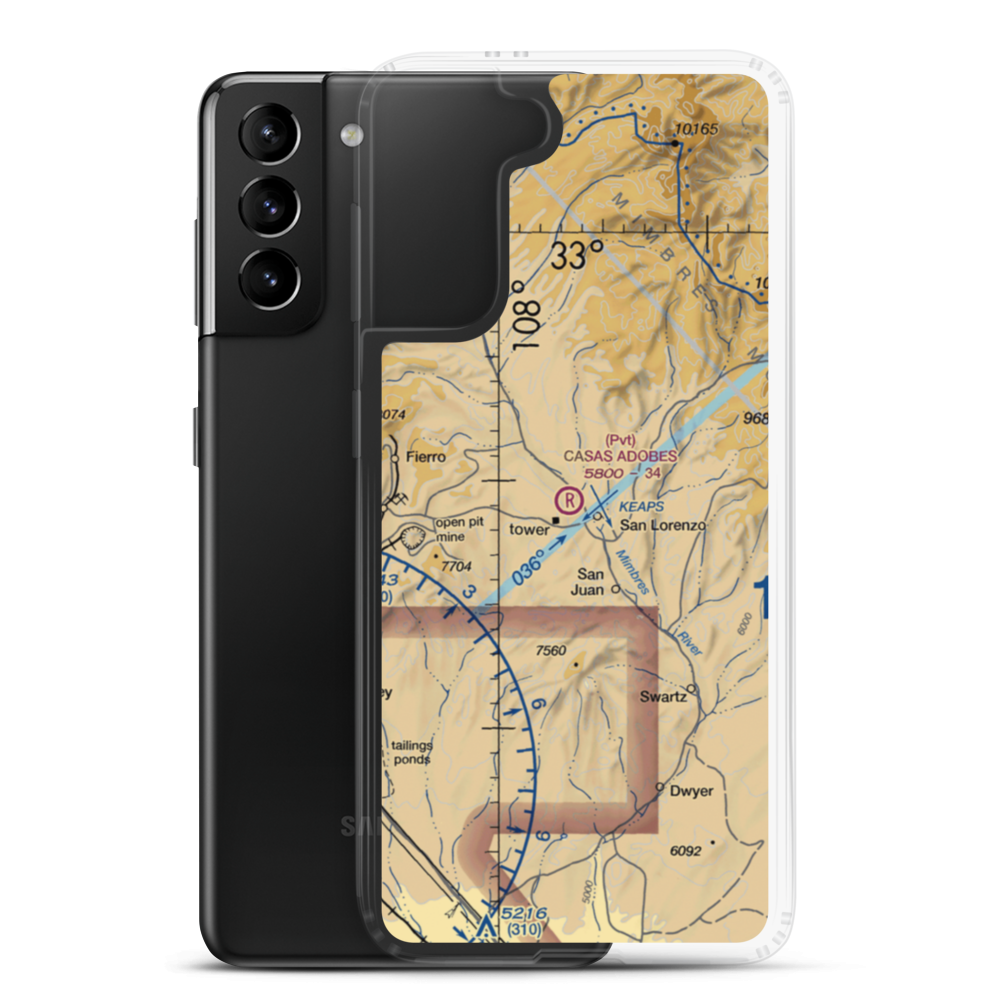 Casas Adobes Airpark (NM69) VFR Sectional Samsung Case Samsung Galaxy S21 Plus model shown