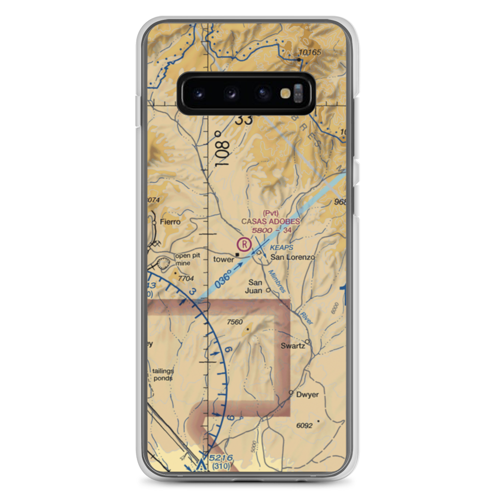 Casas Adobes Airpark (NM69) VFR Sectional Samsung Case Samsung Galaxy S10+ model shown