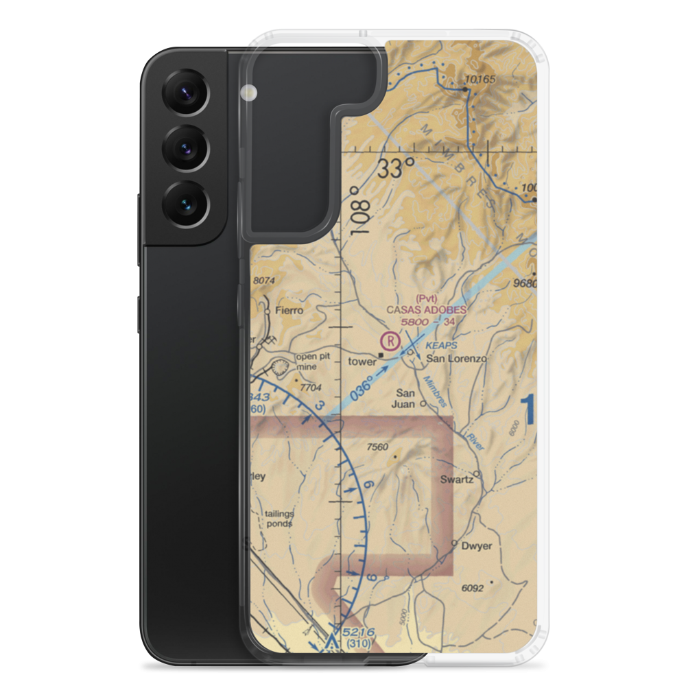 Casas Adobes Airpark (NM69) VFR Sectional Samsung Case Samsung Galaxy S22 Plus model shown