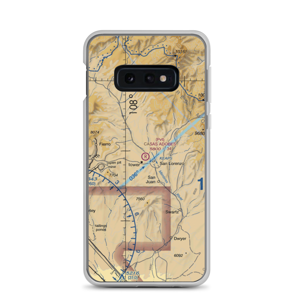 Casas Adobes Airpark (NM69) VFR Sectional Samsung Case Samsung Galaxy S10e model shown