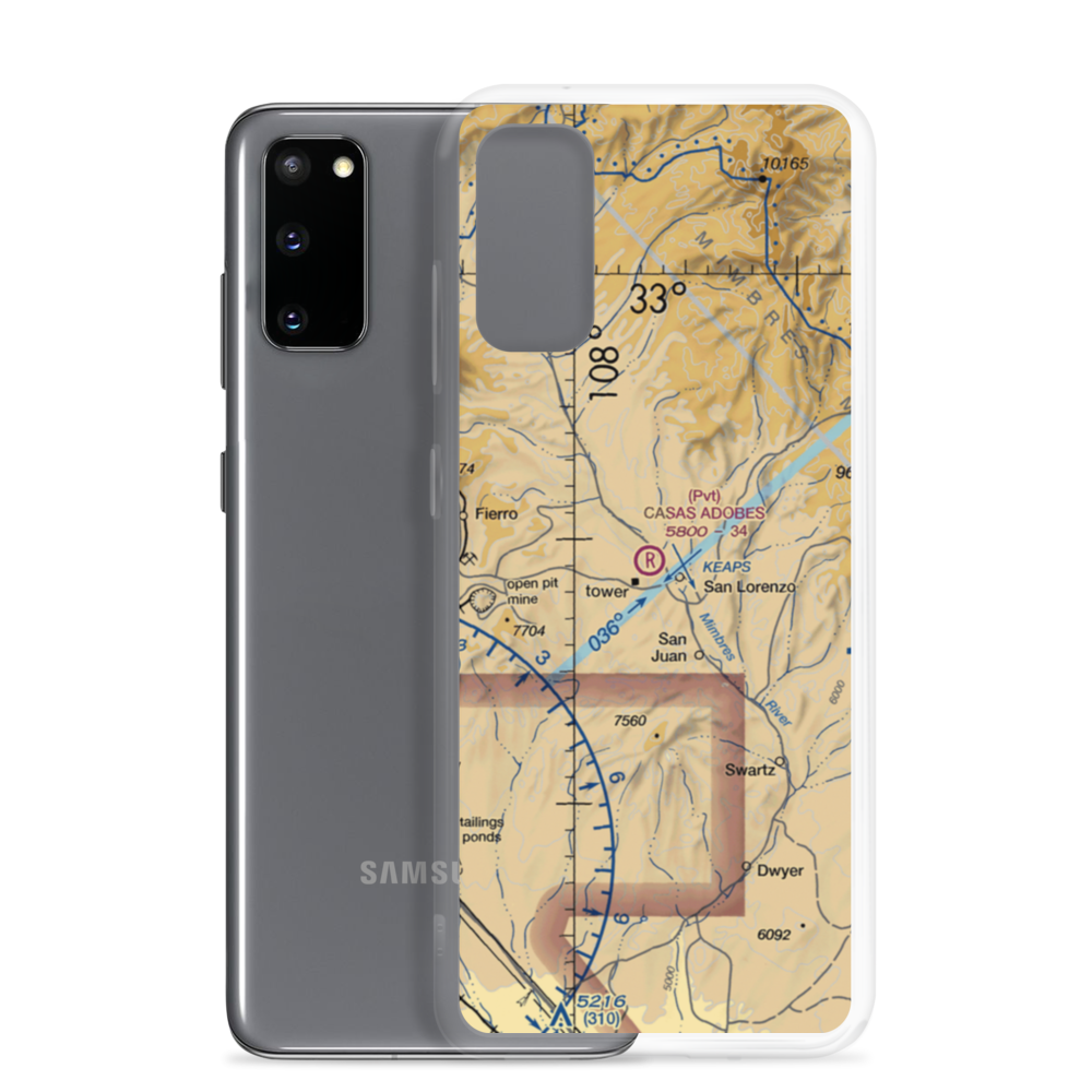 Casas Adobes Airpark (NM69) VFR Sectional Samsung Case Samsung Galaxy S20 model shown