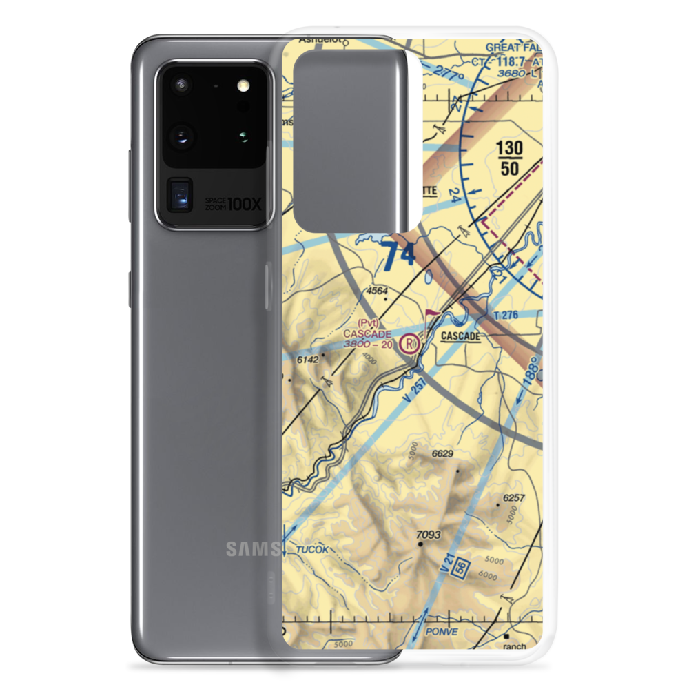 Cascade Field (3MT7) VFR Sectional Samsung Case Samsung Galaxy S20 Ultra model shown