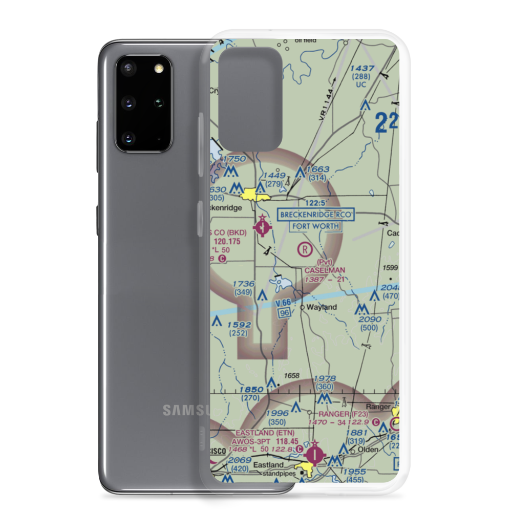 Caselman Ranch Airport (TE40) VFR Sectional Samsung Case Samsung Galaxy S20 Plus model shown