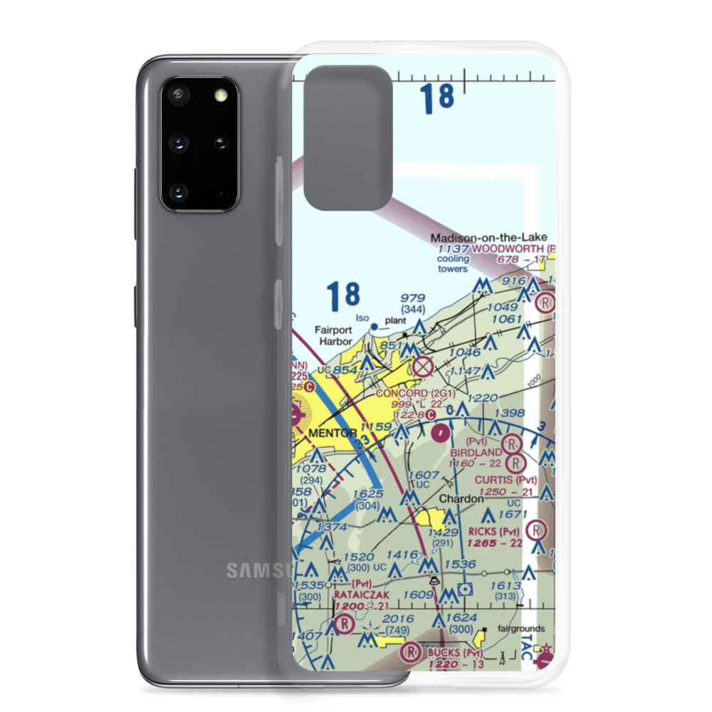 Casement Airport (PVZ) VFR Sectional Samsung Case Samsung Galaxy S20 Plus model shown